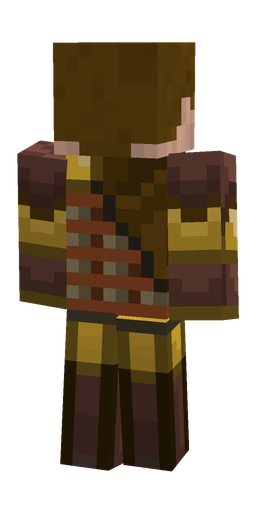 Brown skin: body, back render