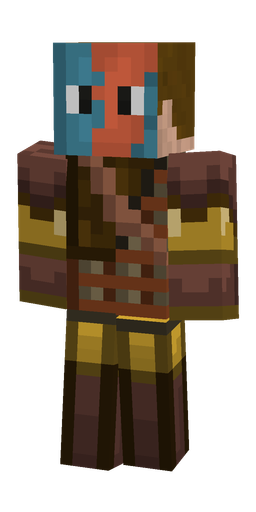 Brown skin: body, front render