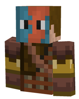 Brown skin: bust render