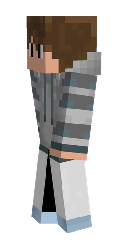 Brown skin: body, left side render
