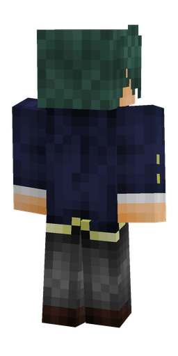 Black skin: body, back render