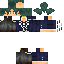 Black skin: raw texture render