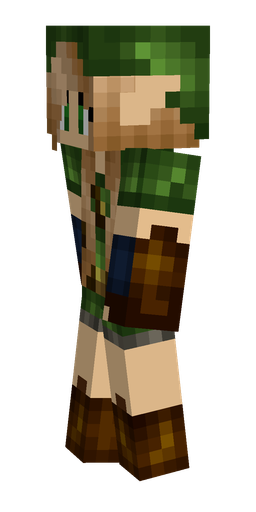Black skin: body, left side render