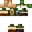 Black skin: raw texture render
