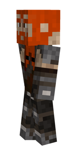 Black skin: body, left side render
