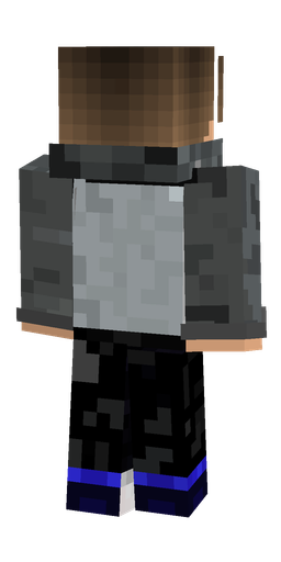 Black skin: body, back render
