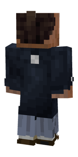 Black skin: body, back render