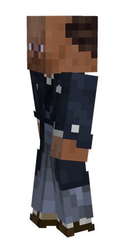 Black skin: body, left side render