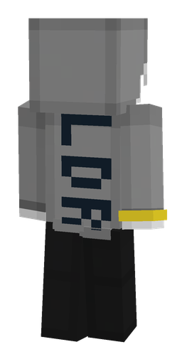 Black skin: body, back render