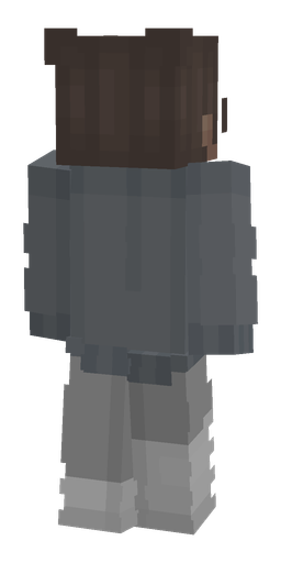 Black skin: body, back render