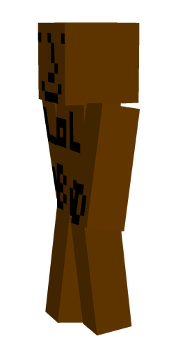 Brown skin: body, left side render