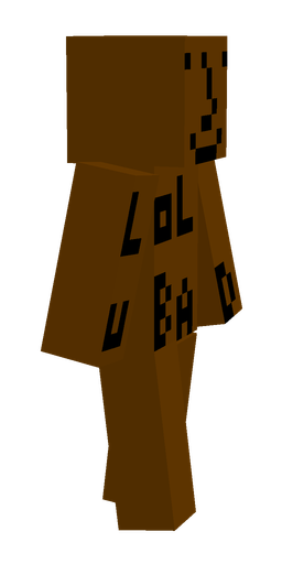 Brown skin: body, right side render