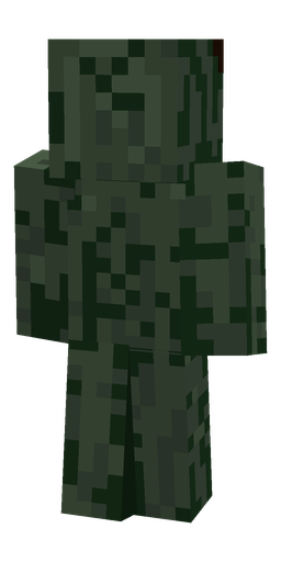 Black skin: body, back render