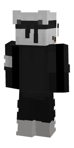 Black skin: body, back render