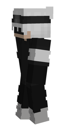 Black skin: body, left side render