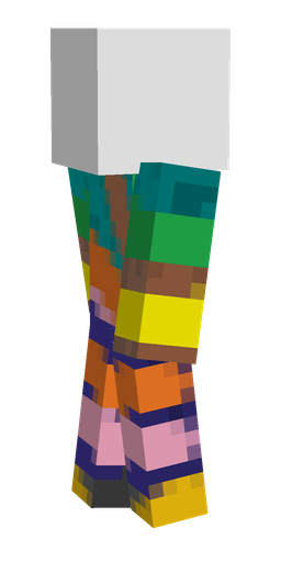 Blue skin: body, left side render