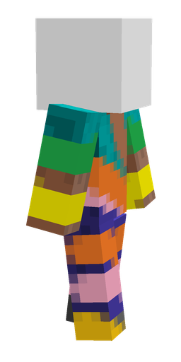 Blue skin: body, right side render