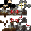 Black skin: raw texture render