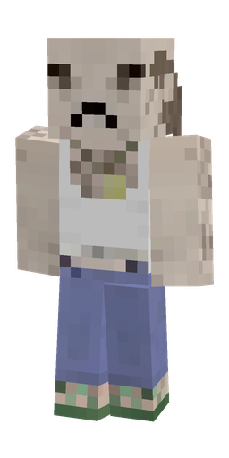 Blue skin: body, front render