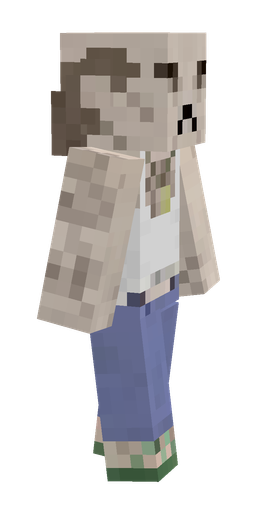 Blue skin: body, right side render