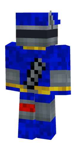 Blue skin: body, back render