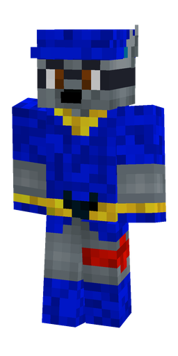 Blue skin: body, front render