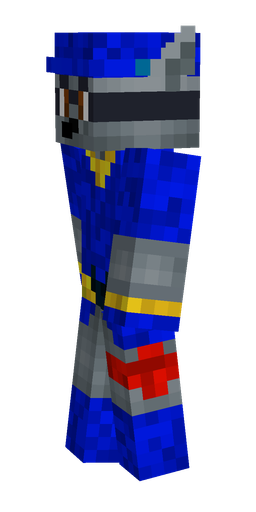 Blue skin: body, left side render