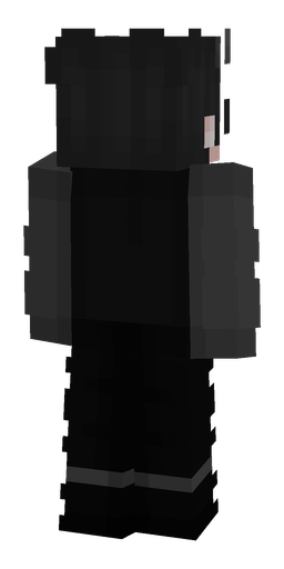 Black skin: body, back render