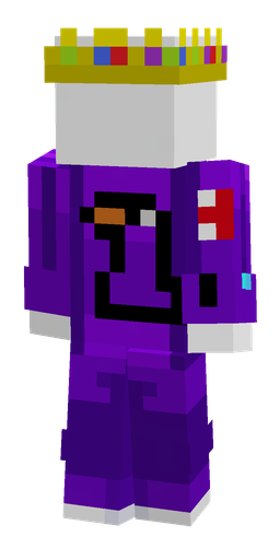 Purple skin: body, back render