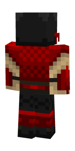 Black skin: body, back render