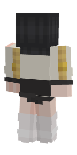 Black skin: body, back render