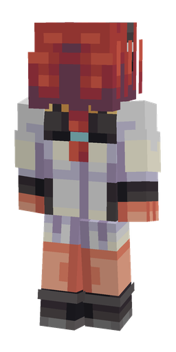 Black skin: body, back render