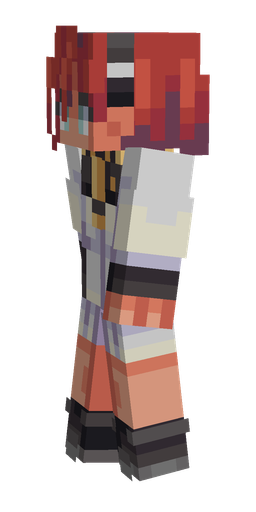 Black skin: body, left side render
