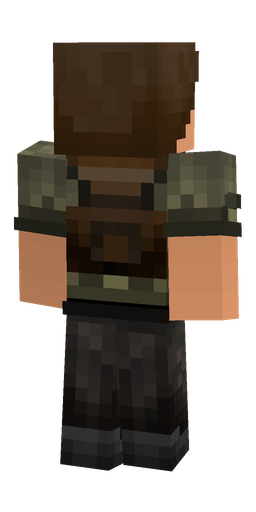 Black skin: body, back render