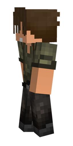 Black skin: body, left side render
