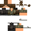 Black skin: raw texture render