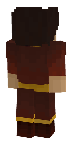 Black skin: body, back render
