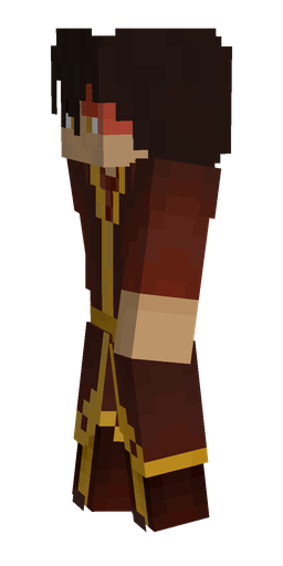 Black skin: body, left side render