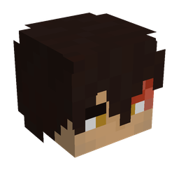 Black skin: head render