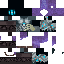 Black skin: raw texture render