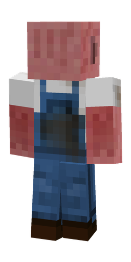 Blue skin: body, back render