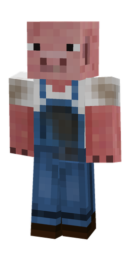 Blue skin: body, front render