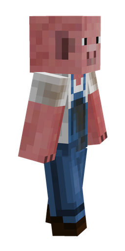 Blue skin: body, right side render