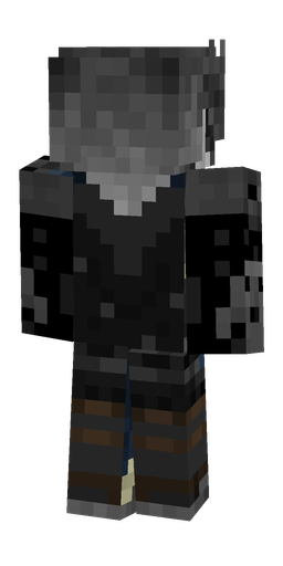Black skin: body, back render