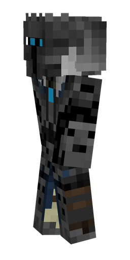 Black skin: body, left side render