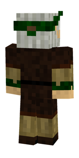 Black skin: body, back render