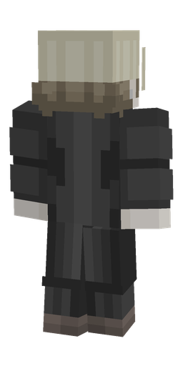 Black skin: body, back render