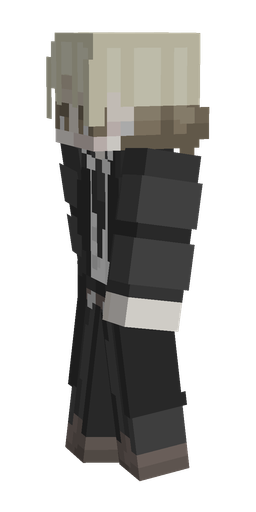 Black skin: body, left side render