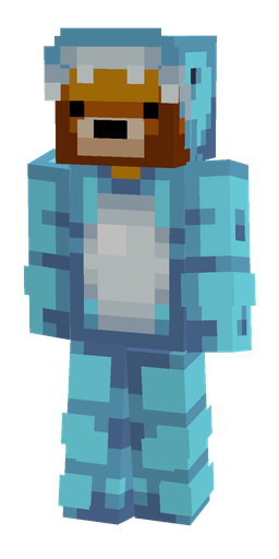 Blue skin: body, front render