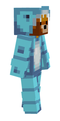 Blue skin: body, right side render